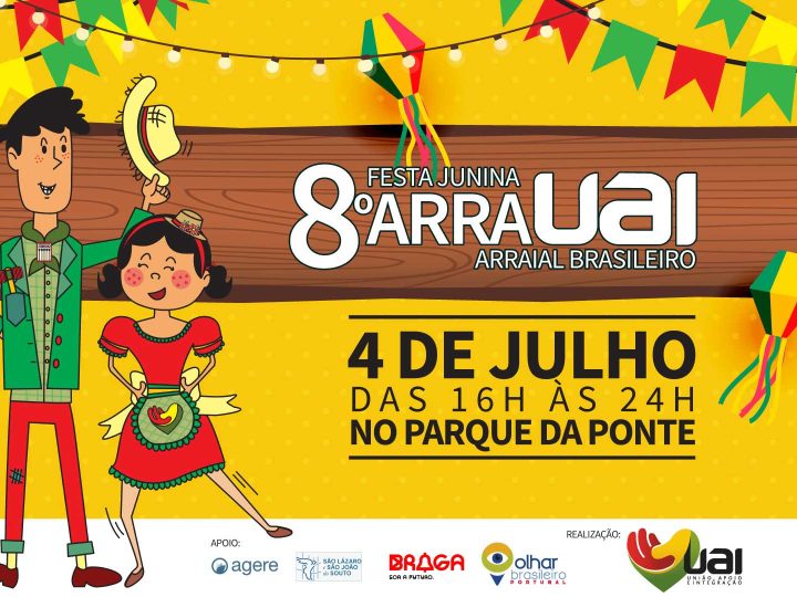 Com quadrilha, forró e copo sustentável, 8º ArraUAI reúne milhares em Braga e reafirma potência da cultura brasileira em Portugal